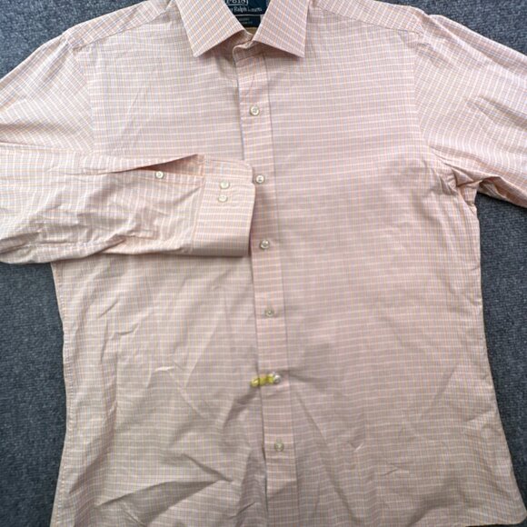 Polo Ralph Lauren Shirt Button Up Shirt Adult Cotton Regent Custom Fit 16 34/35 - Picture 7 of 9